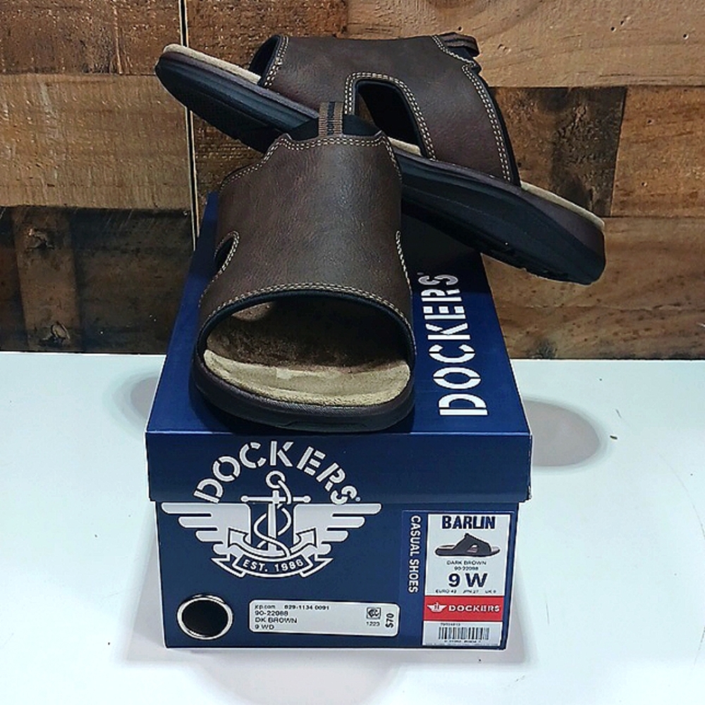 Dockers Mens Barlin Casual Slide Sandal Shoe NIB